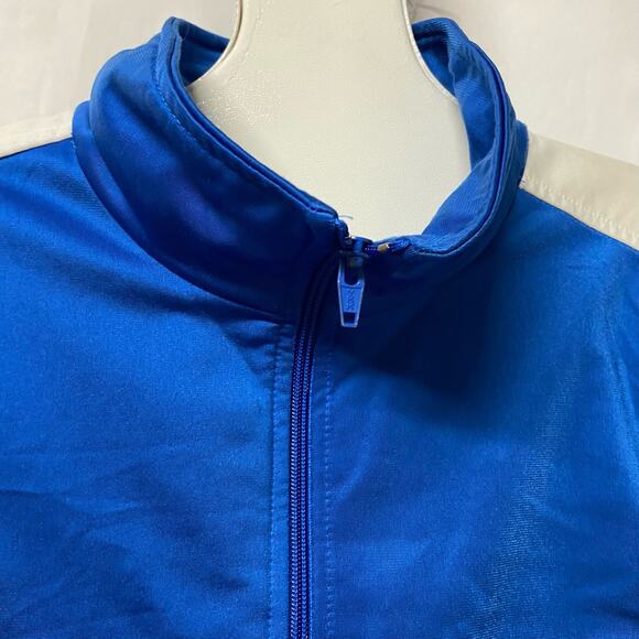 Nike Jacket Sportwear Windbreaker Full Zip Blue Track Warm Up No Size Tag - Picture 3 of 8